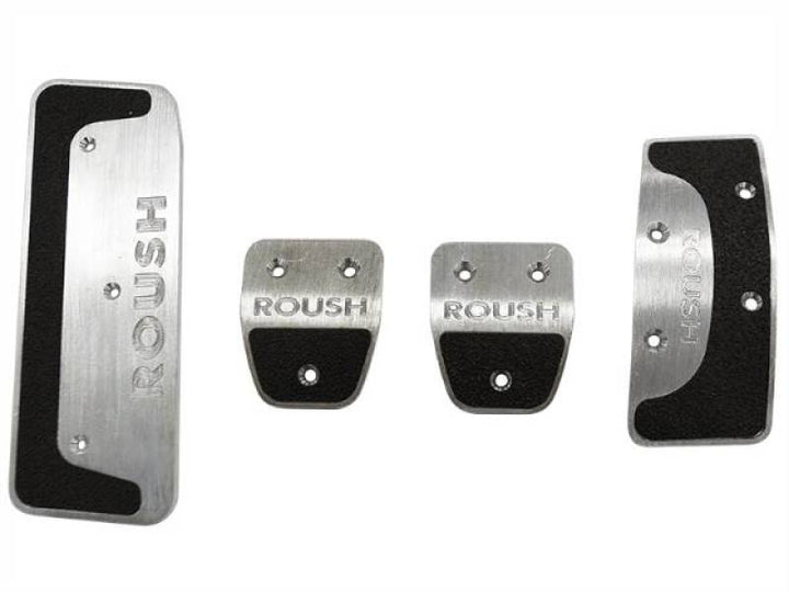 Roush 2015-2023 Ford Mustang 4-Piece Performance Pedal Kit - Bull Strap