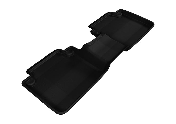 3D MAXpider 2013-2017 Honda Accord Sedan Kagu 2nd Row Floormats - Black - Bull Strap