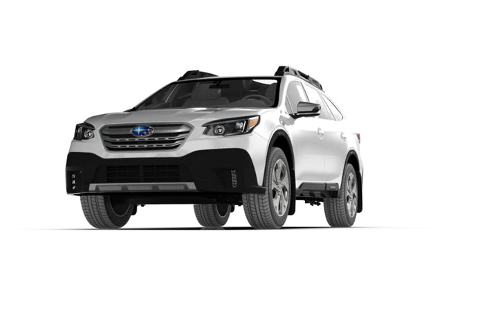 Rally Armor 20-25 Subaru Outback Black UR Mud Flap w/Grey Logo - Bull Strap