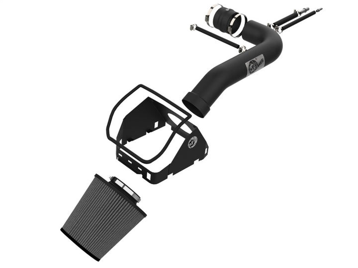 aFe Magnum FORCE Stage-2 Pro DRY S Cold Air Intake System 2017 Ford Superduty V8 6.2L - Bull Strap