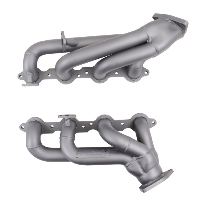 BBK 99-04 GM Truck SUV 4.8 5.3 Shorty Tuned Length Exhaust Headers - 1-3/4 Titanium Ceramic - Bull Strap