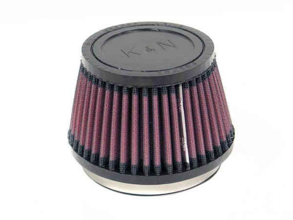 K&N Filter Universal Rubber Filter 3 1/2 inch Flange 4 5/8 inch Base 3 1/2 inch Top 3 inch Height - Bull Strap