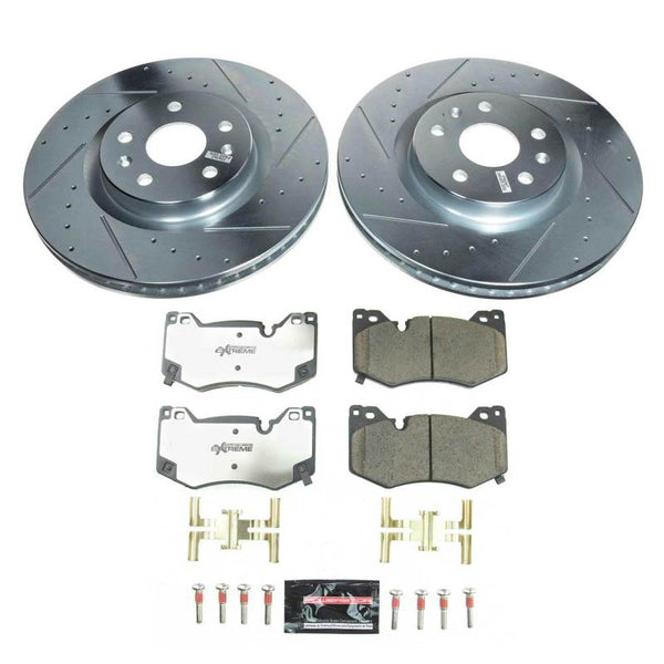 Power Stop 20-21 Chevrolet Corvette Front Z26 Street Brake Kit - Bull Strap