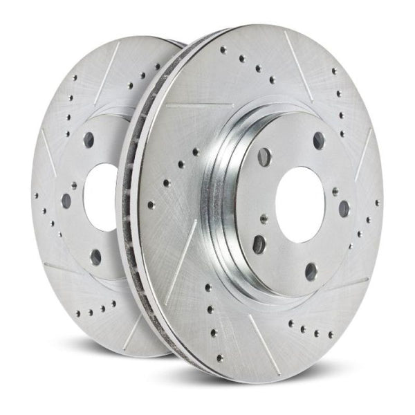 Power Stop 15-20 Dodge Charger Front Right Evolution Drilled & Slotted Rotor - Bull Strap