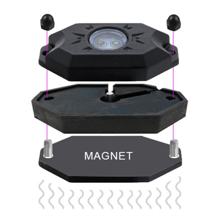 Oracle Magnet Adapter Kit for LED Rock Lights - Bull Strap