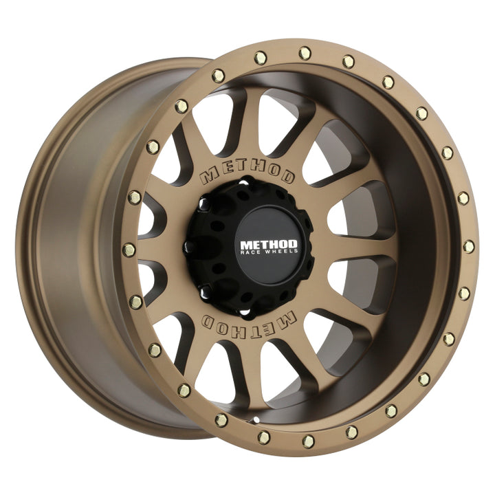Method MR605 NV 20x10 -24mm Offset 8x6.5 121.3mm CB Method Bronze Wheel - Bull Strap