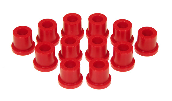 Prothane 79-83 Toyota Truck 2/4wd Rear Spring & Shackle Bushings - Red - Bull Strap