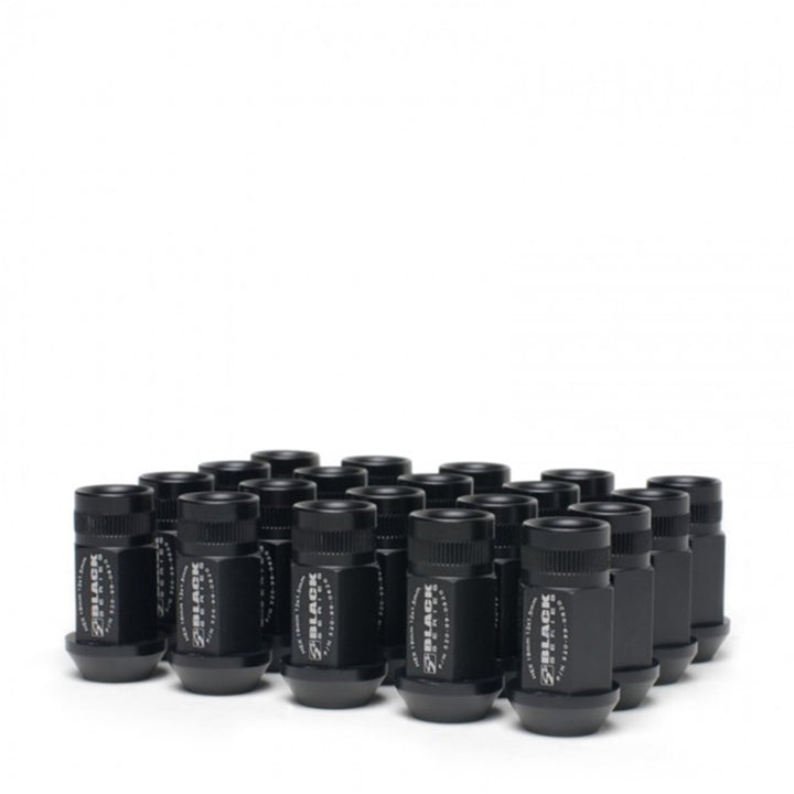 Skunk2 12 x 1.5 Forged Lug Nut Set (Black Series) (16 Pcs.) - Bull Strap