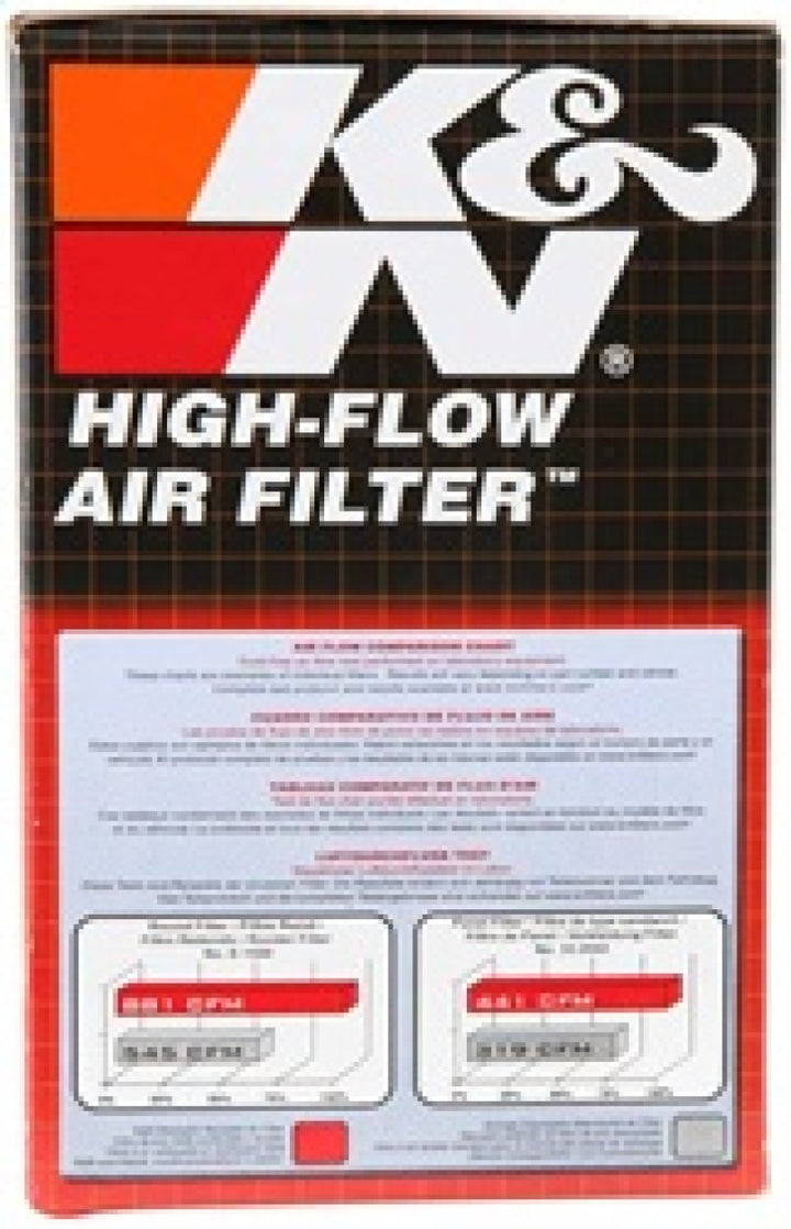 K&N Filter Universal Rubber Filter 1-11/16in FLG / 3in OD / 5in Height - Bull Strap