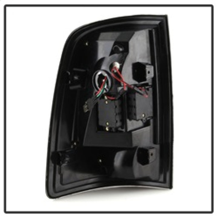 Spyder 09-16 Dodge Ram 1500 Light Bar LED Tail Lights - Black Smoke ALT-YD-DRAM09V2-LED-BSM - Bull Strap