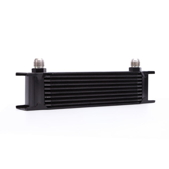 Mishimoto Universal 10 Row Oil Cooler Kit (Metal Braided Lines) - Bull Strap