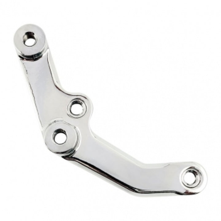 Performance Machine 00-Up HD Front Bracket Assy - Alum - Chrome - Bull Strap