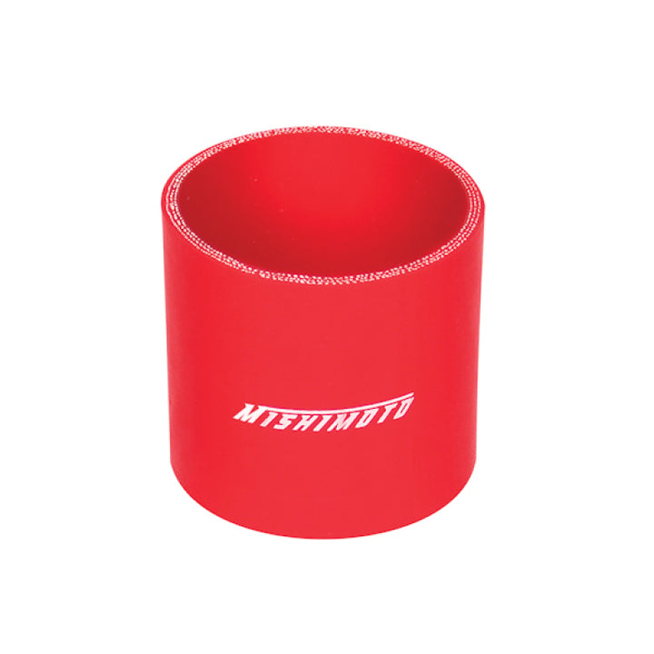 Mishimoto 2.5 Inch Red Straight Coupler - Bull Strap
