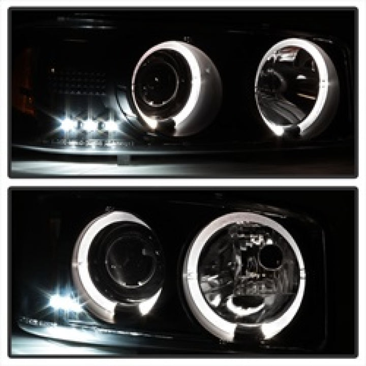 Spyder GMC Sierra 1500/2500 99-06 Projector Headlights LED Halo LED Blk Smke PRO-YD-CDE00-HL-BSM - Bull Strap