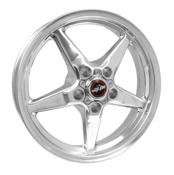 Race Star 92 Drag Star 17x4.50 5x4.50bc 1.75bs Direct Drill Polished Wheel - Bull Strap