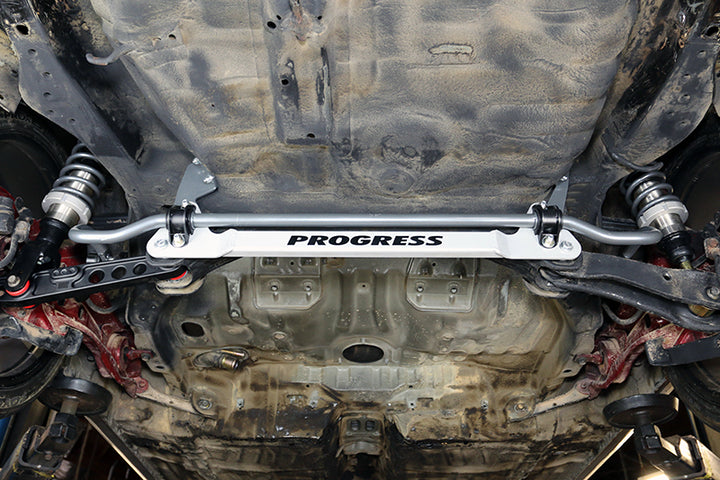 Progress Tech 88-91 Honda Civic HB/CRX Rear Sway Bar (22mm Adj) - Bull Strap