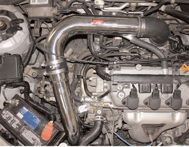 Injen 01-05 Civic Dx Lx Ex AT& MT Black Cold Air Intake - Bull Strap