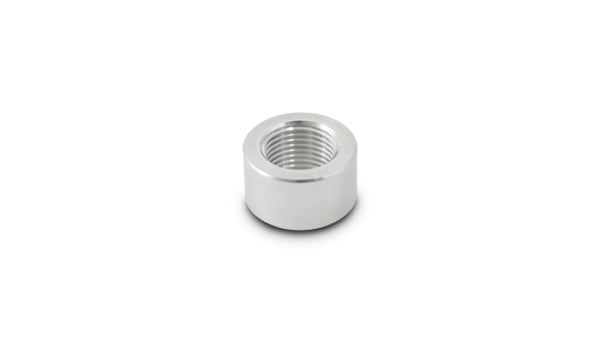 Vibrant 1/2in NPT Female Weld Bung (1-1/4in OD) - Aluminum - Bull Strap