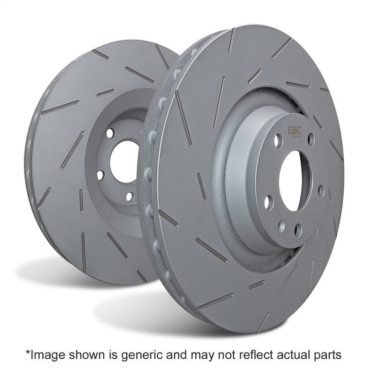EBC 2021+ Porsche Macan 2.0T (w/350mm Front Rotors) Front USR Slotted Rotors - Bull Strap