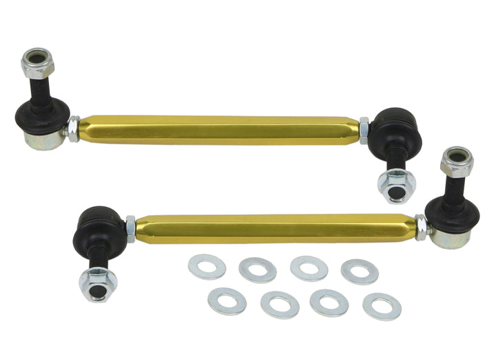 Whiteline Universal Sway Bar - Link Assembly Heavy Duty Adjustable Steel Ball - Bull Strap