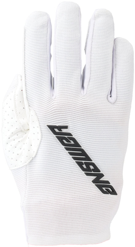 Answer 25 Aerlite Gloves White/Black Logo - Large - Bull Strap