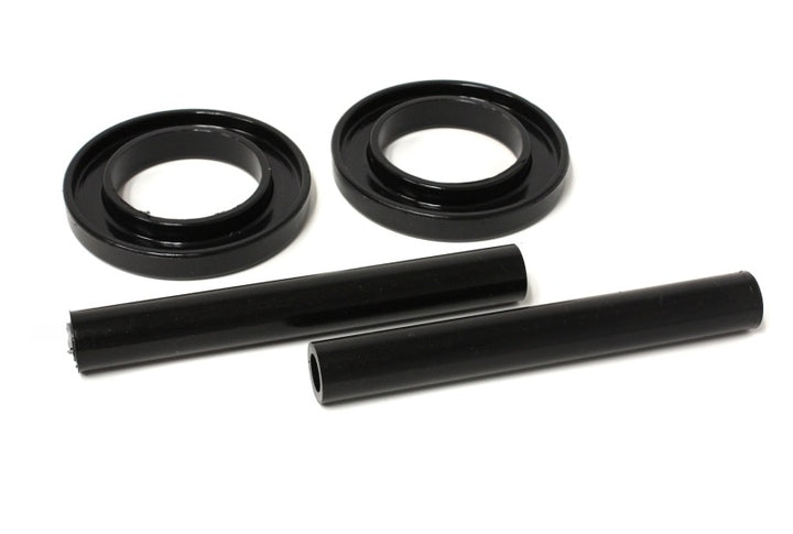 Energy Suspension 83-04 Ford Mustang SVO Black Front Spring Upper & Lower Isolator Set - Bull Strap