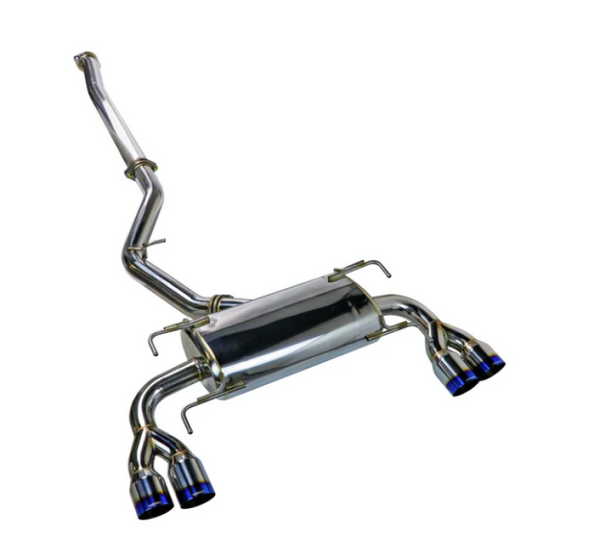 Remark 08-14 Subaru STi GR Hatch Sports Touring Spec - Burnt Quad Tips (Non-Resonated) - Bull Strap