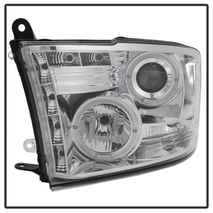 Spyder Dodge Ram 1500 09-14 10-14 Projector Headlights Halogen- LED Halo LED - Chrm PRO-YD-DR09-HL-C - Bull Strap