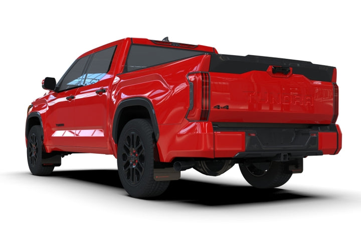 Rally Armor 22-25 Toyota Tundra Black UR Mud Flap w/Metallic Black Logo - Bull Strap