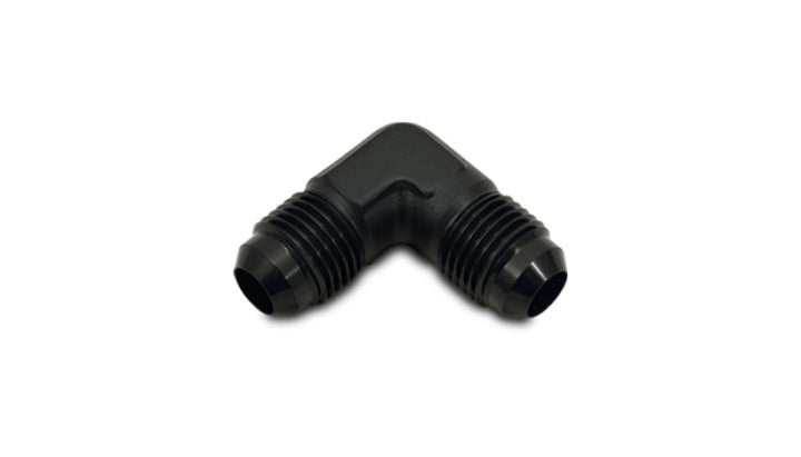 Vibrant -4AN 90deg Flare Union Fitting - Aluminum - Bull Strap