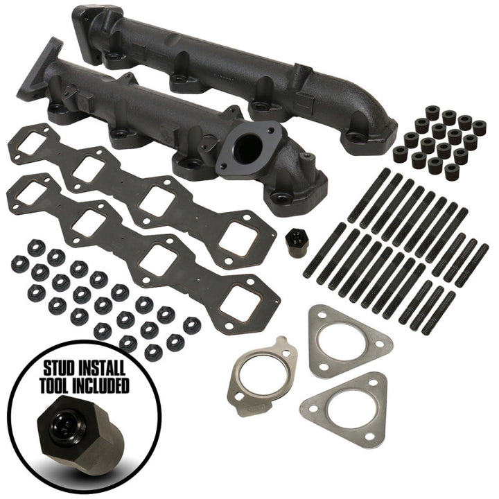 BD Diesel Exhaust Manifold Kit - Ford 2011-2014 F250/F350/F450/F550 6.7L PowerStroke - Bull Strap