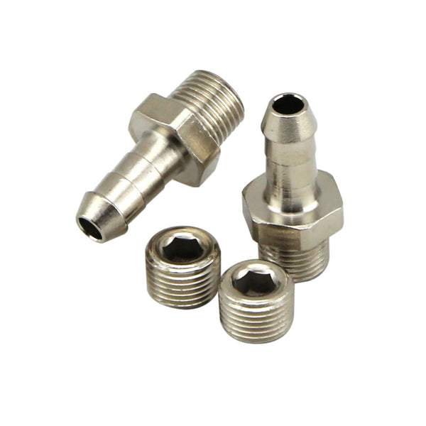 Turbosmart 1/8in NPT 6mm Hose Tail Fittings and Blanks - Bull Strap