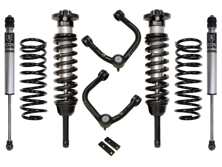 ICON 2010+ Toyota FJ/4Runner 0-3.5in Stage 2 Suspension System w/Tubular Uca - Bull Strap