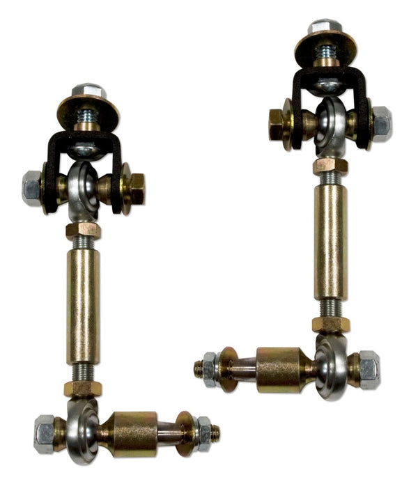 Tuff Country 98-01 Dodge Ram 1500 4wd Front Adjustable Sway Bar End Links (w/ heim Joints) - Bull Strap