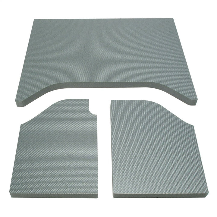 DEI 07-10 Jeep Wrangler JK 2-Door Boom Mat Headliner - 3 Piece - Gray - Bull Strap
