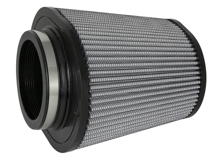 aFe Magnum FLOW Pro DRY S Universal Air Filter 4.5in F / 9inx7.5in B / 6.75inx5.5in T (Inv) / 9in H - Bull Strap