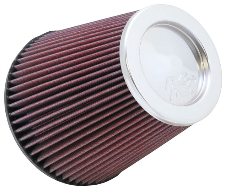 K&N Round Tapered Universal Air Filter 6 inch Flange 7 1/2 inch Base 5 inch Top 7 1/2 inch Height - Bull Strap