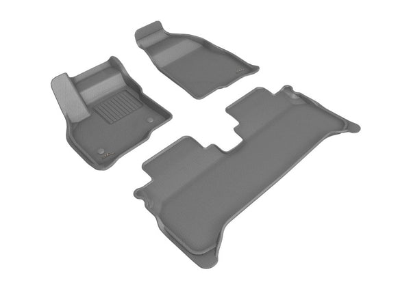 3D MAXpider Chevrolet Bolt EUV 2022-2022 Kagu Gray Row 1  Row 2 - Bull Strap