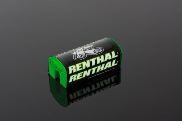 Renthal Kawasaki Fatbar Pad - Black/ Green/ White - Bull Strap