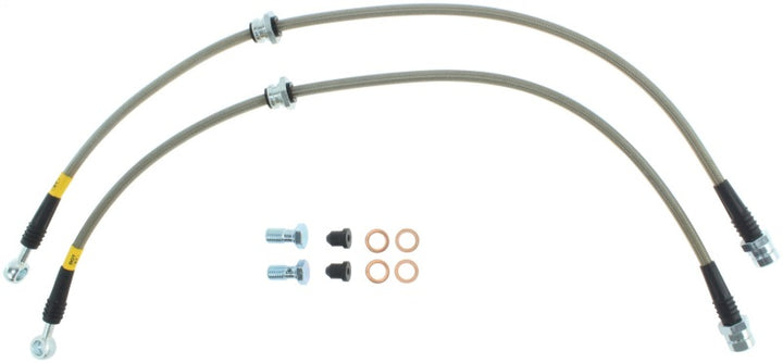StopTech 12-13 Audi A3 / 06-09 VW GTI Mk V/10 GTI Mk VI/05-07 Jetta Front SS Brake Line Kit - Bull Strap