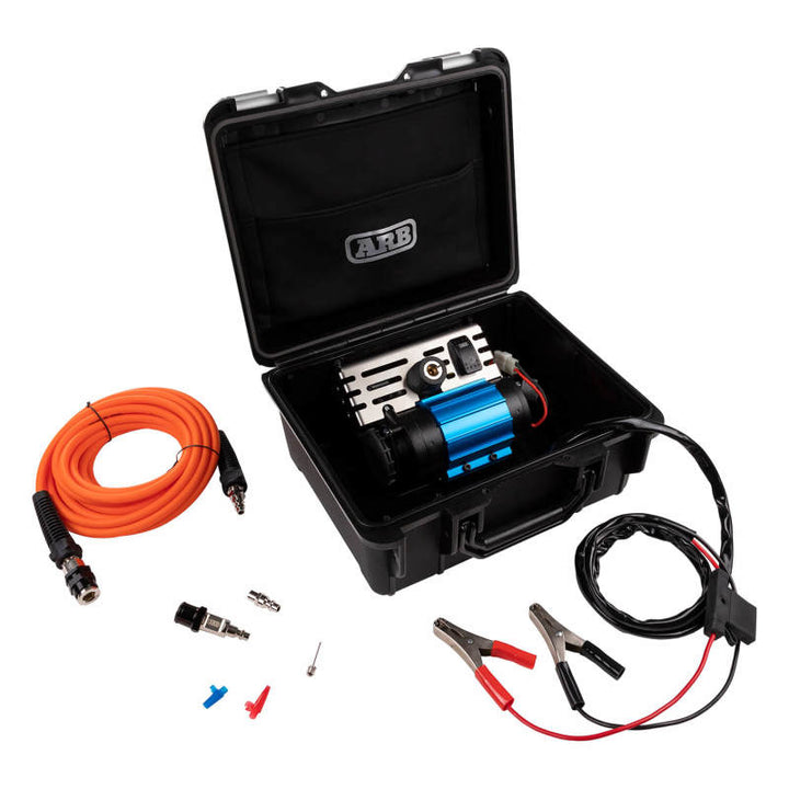 ARB Portable 12V Air Compressor Single Motor - Bull Strap
