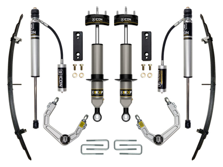 ICON 05-22 Toyota Tacoma 0-2in Stage 3 Exp Suspension System Billet - Bull Strap