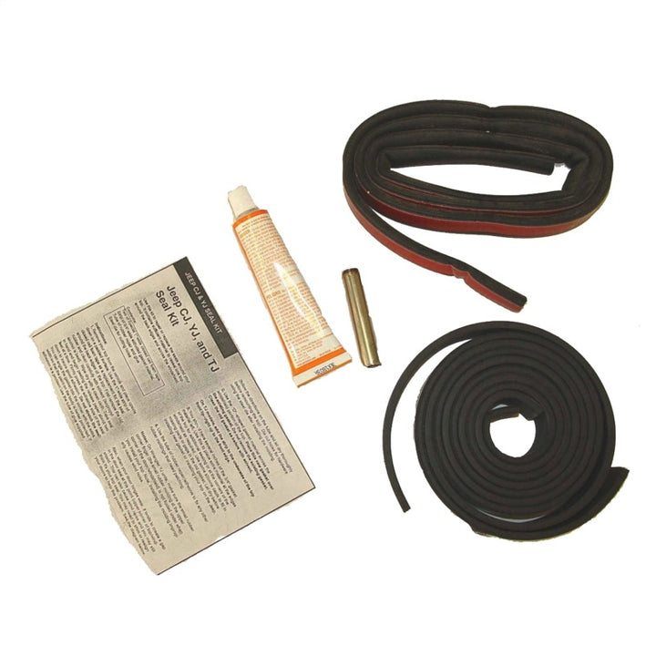 Omix Hardtop Seal Kit with Sealant 76-06 CJ & Wrangler - Bull Strap