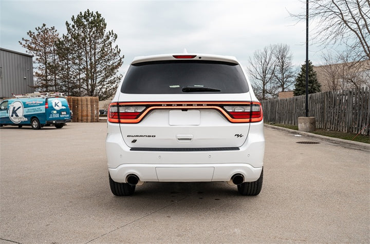 Corsa 2011-2025 Dodge Durango Xtreme 2.5in Cat-Back Dual Rear Exit w/ Single 4.5in Black PVD Tips - Bull Strap