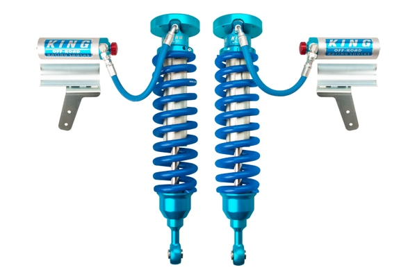 King Shocks 2008+ Toyota Land Cruiser 200 Front 2.5 Dia Remote Res Coilover w/Adjuster (Pair) - Bull Strap