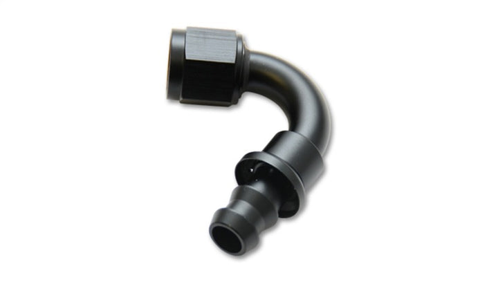 Vibrant Push-On 120 Degree Hose End Elbow Fitting - -10AN - Bull Strap