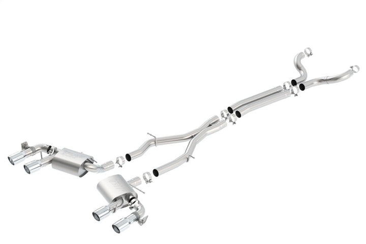 Borla 2017+ Chevy Camaro ZL1 6.2L S-Type Catback Exhaust w/ Dual Split Rear Exit - Bull Strap