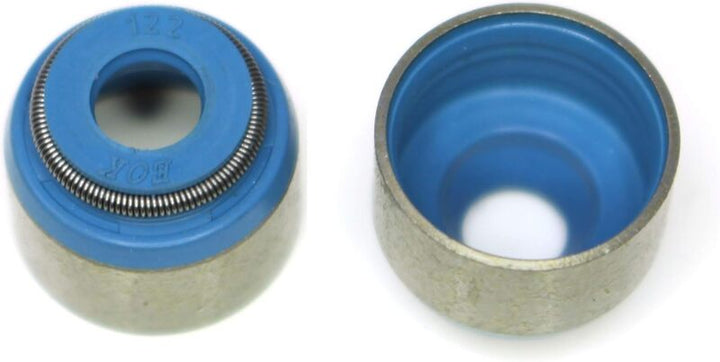 BLOX Racing Honda 5.5mm Valve Stem Seals Blue FKM - Set of 8 (Fits Both Intake & Exhaust) - Bull Strap