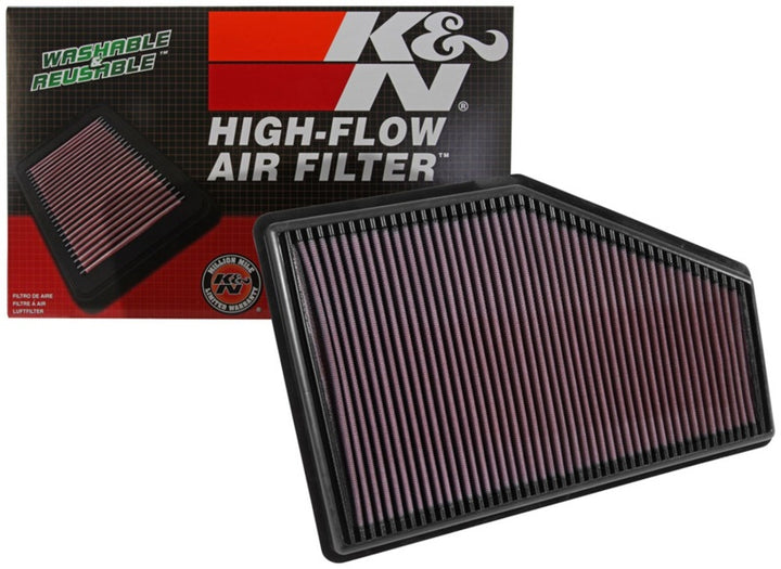 K&N 16-17 Chevrolet Malibu L4 1.5L F/I Replacement Air Filter - Bull Strap