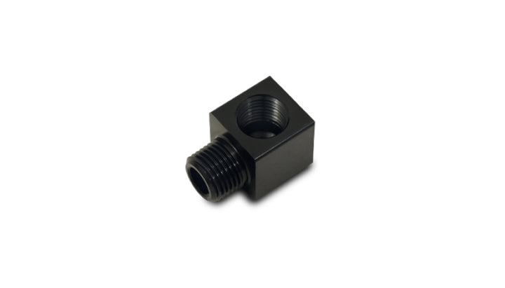 Vibrant 1/8in NPT Female x 1/8in NPT Male 90 Deg Adapter Fitting - Bull Strap